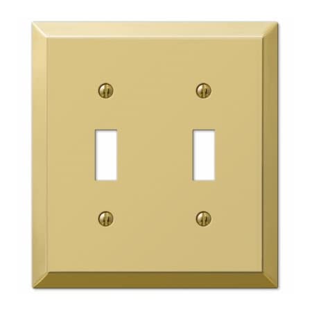 Westek BRS 2Tog Wall Plate 163TTBR